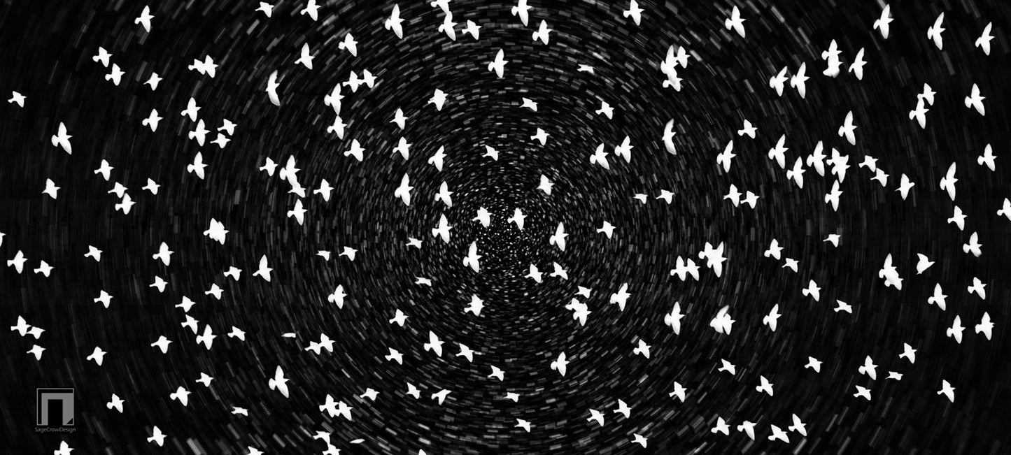 Flight Pattern Gamma Deskmat - Dark Theme