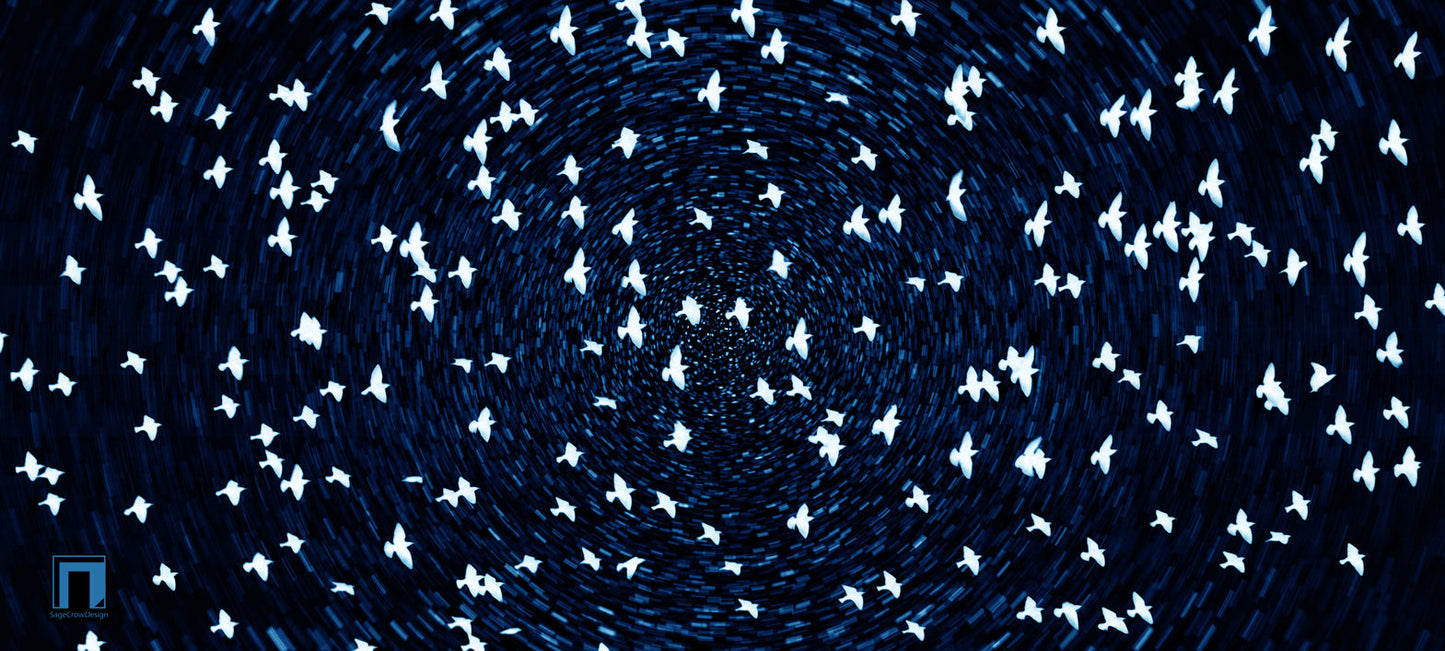 Flight Pattern Gamma Deskmat - Dark Theme