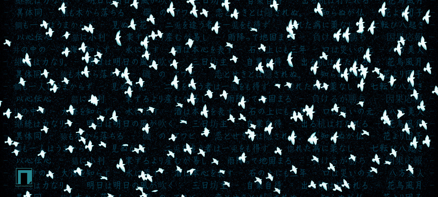 Flight Pattern Gamma Deskmat - Dark Theme