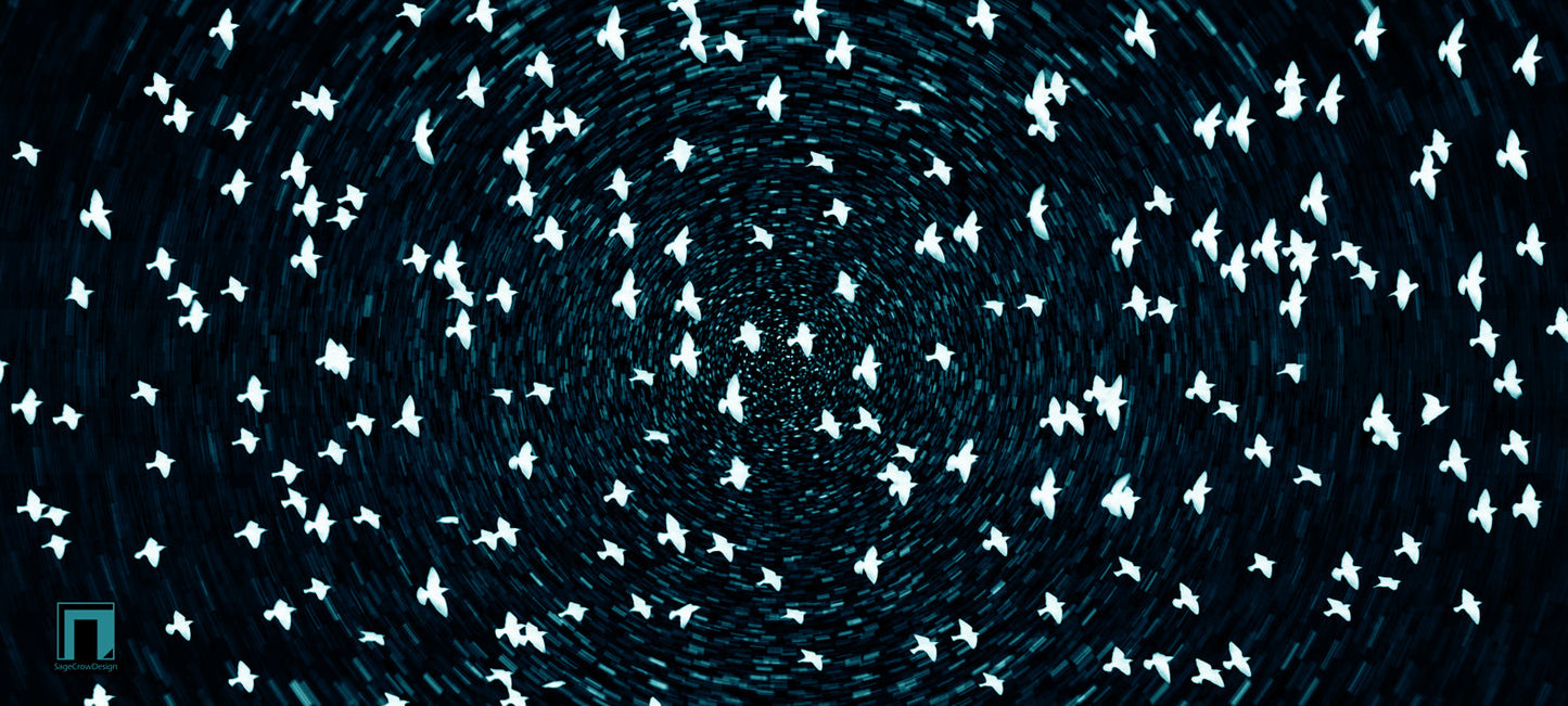 Flight Pattern Gamma Deskmat - Dark Theme