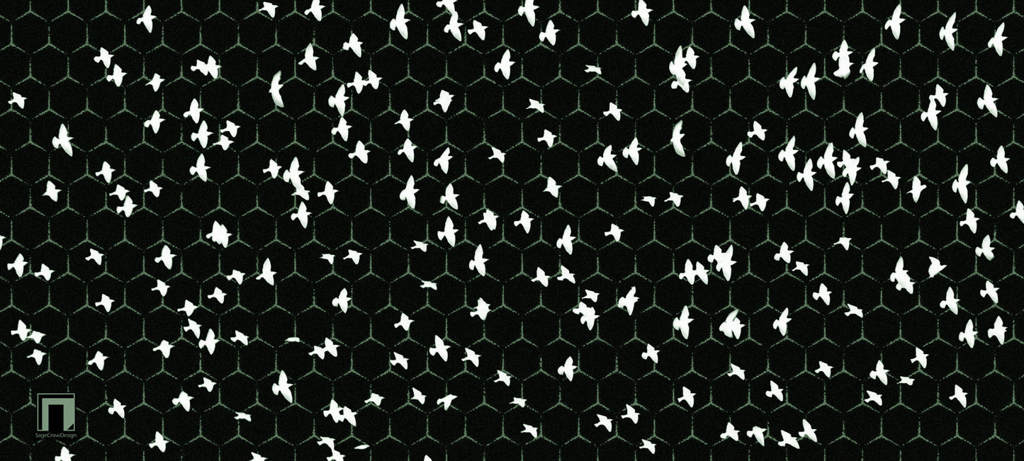Flight Pattern Gamma Deskmat - Dark Theme