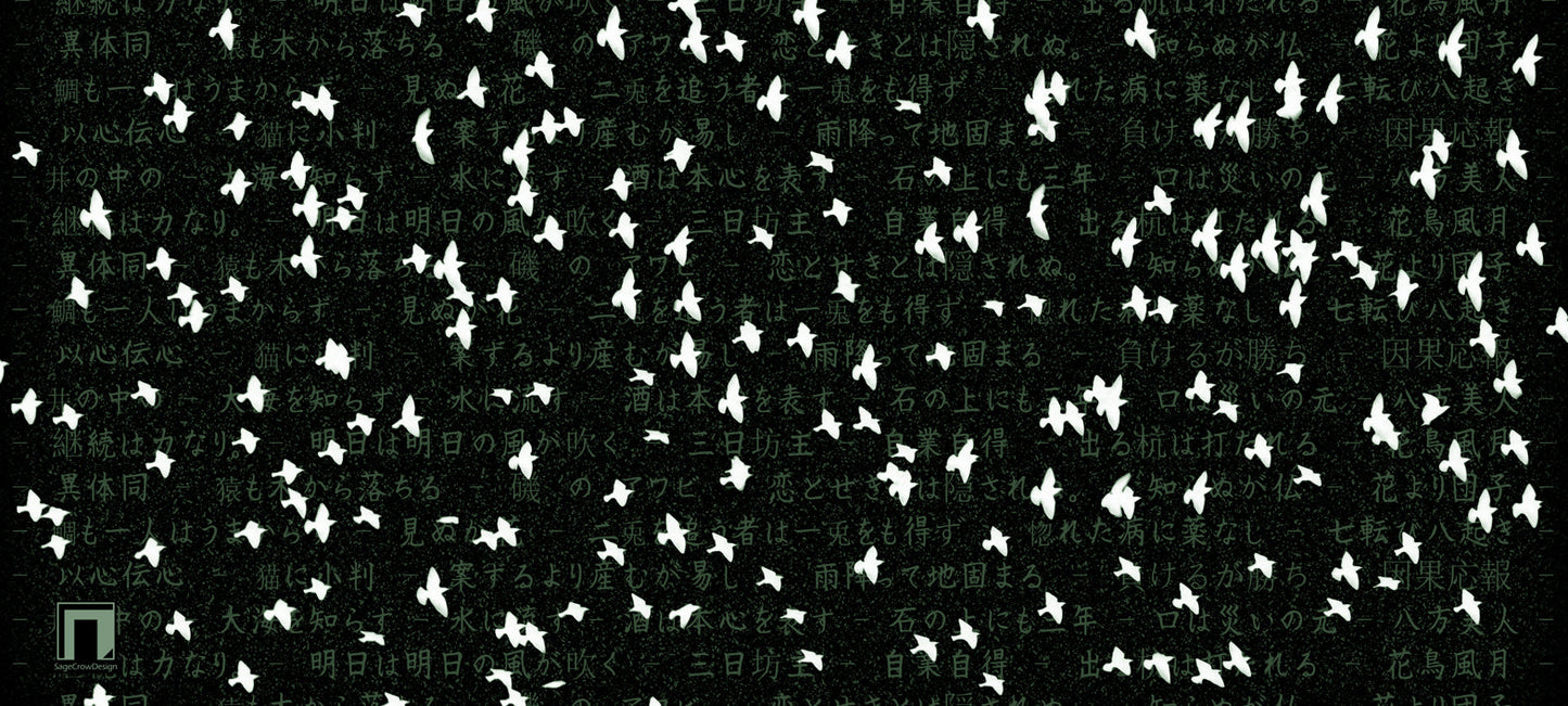 Flight Pattern Gamma Deskmat - Dark Theme