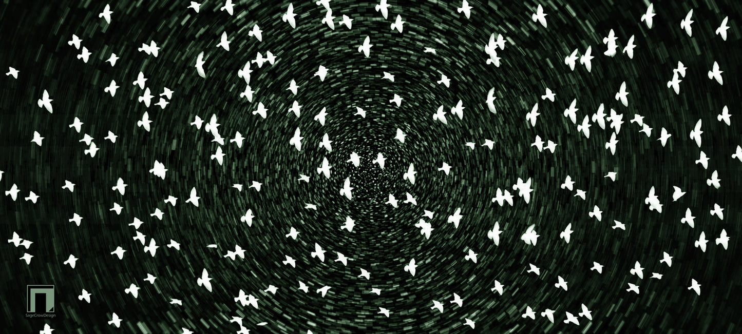 Flight Pattern Gamma Deskmat - Dark Theme