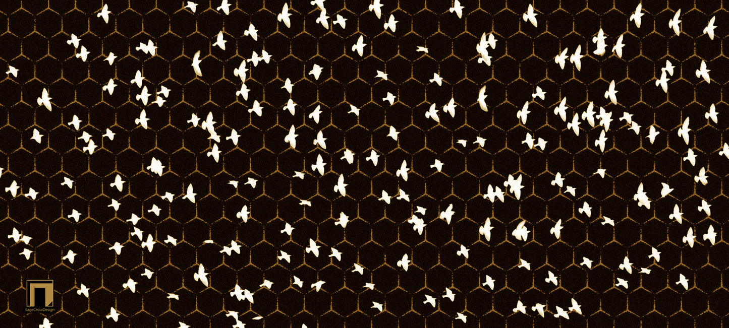 Flight Pattern Gamma Deskmat - Dark Theme