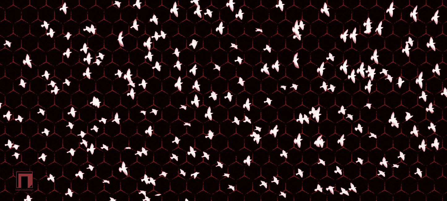 Flight Pattern Gamma Deskmat - Dark Theme