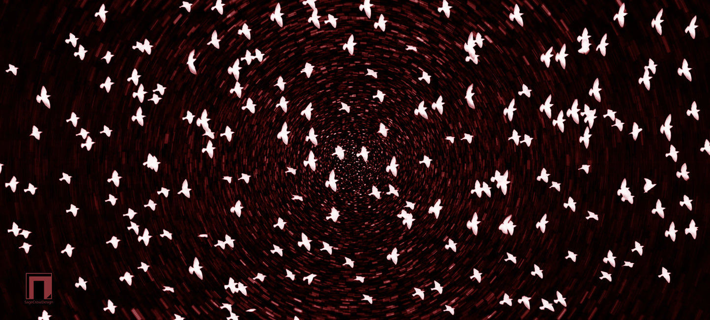 Flight Pattern Gamma Deskmat - Dark Theme