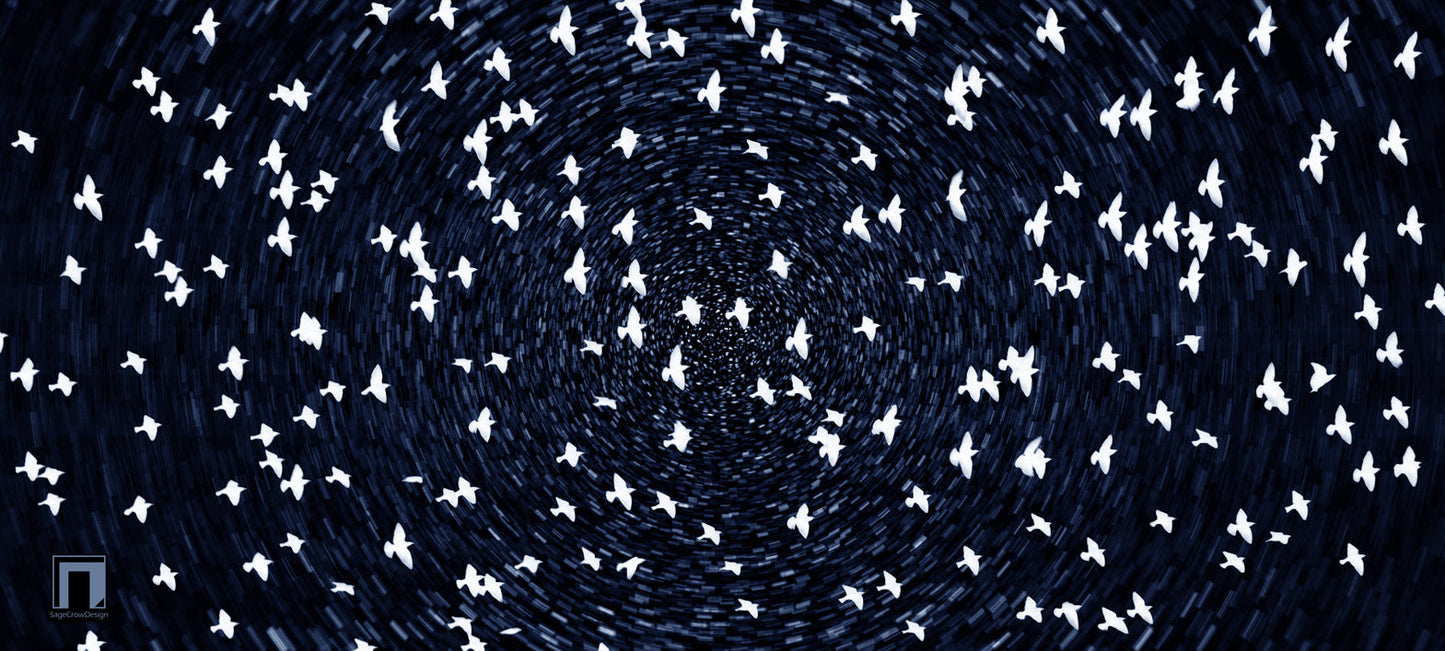 Flight Pattern Gamma Deskmat - Dark Theme