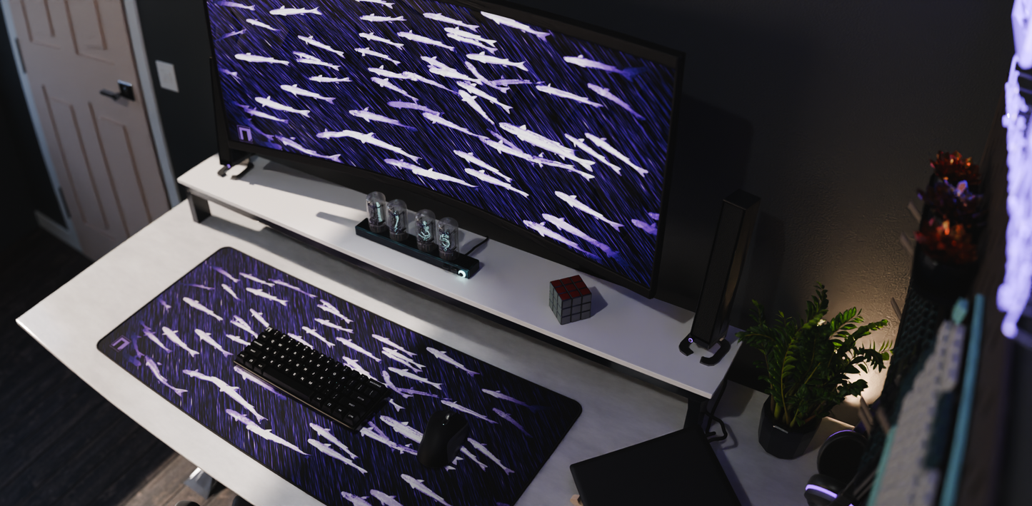 Ghost Fish Deskmat -- Dark Theme