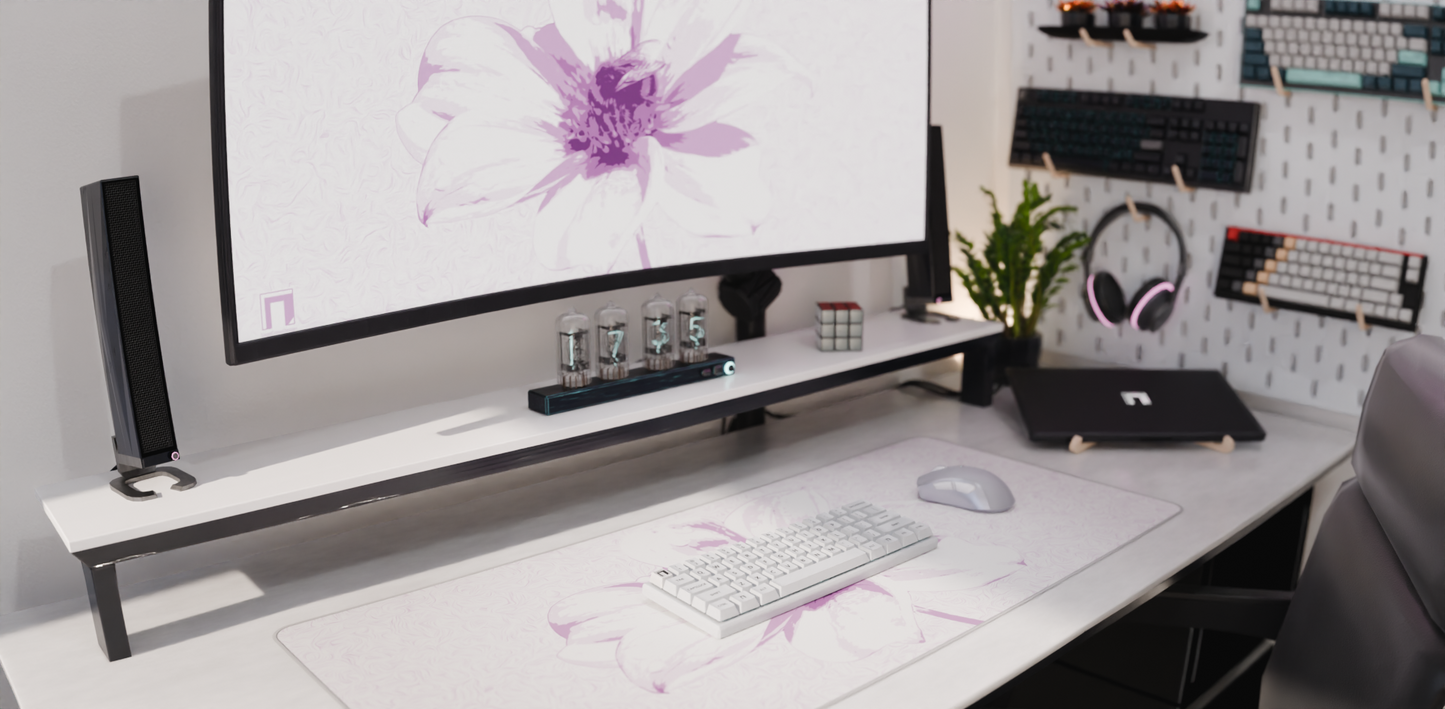 Floral Friend Deskmat -- Light Theme