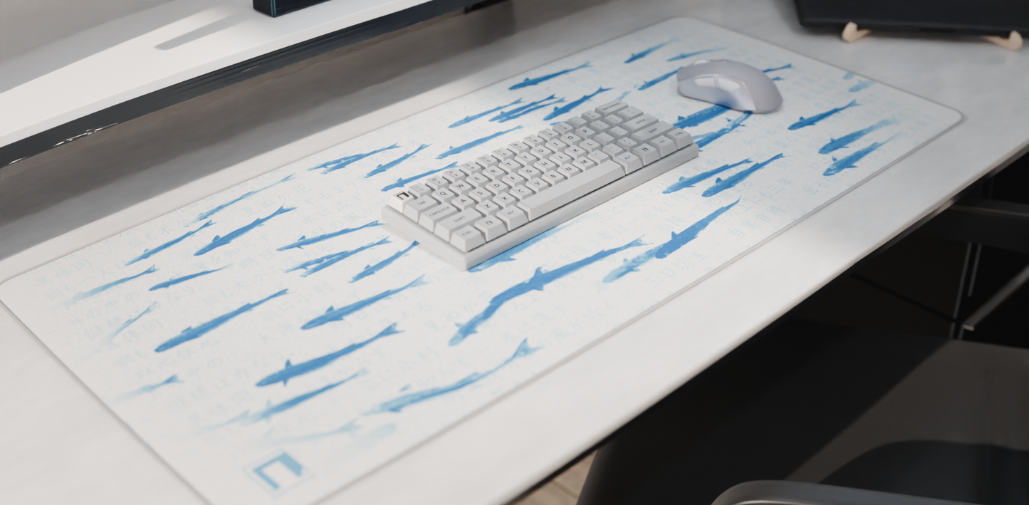 Ghost Fish Deskmat -- Light Theme