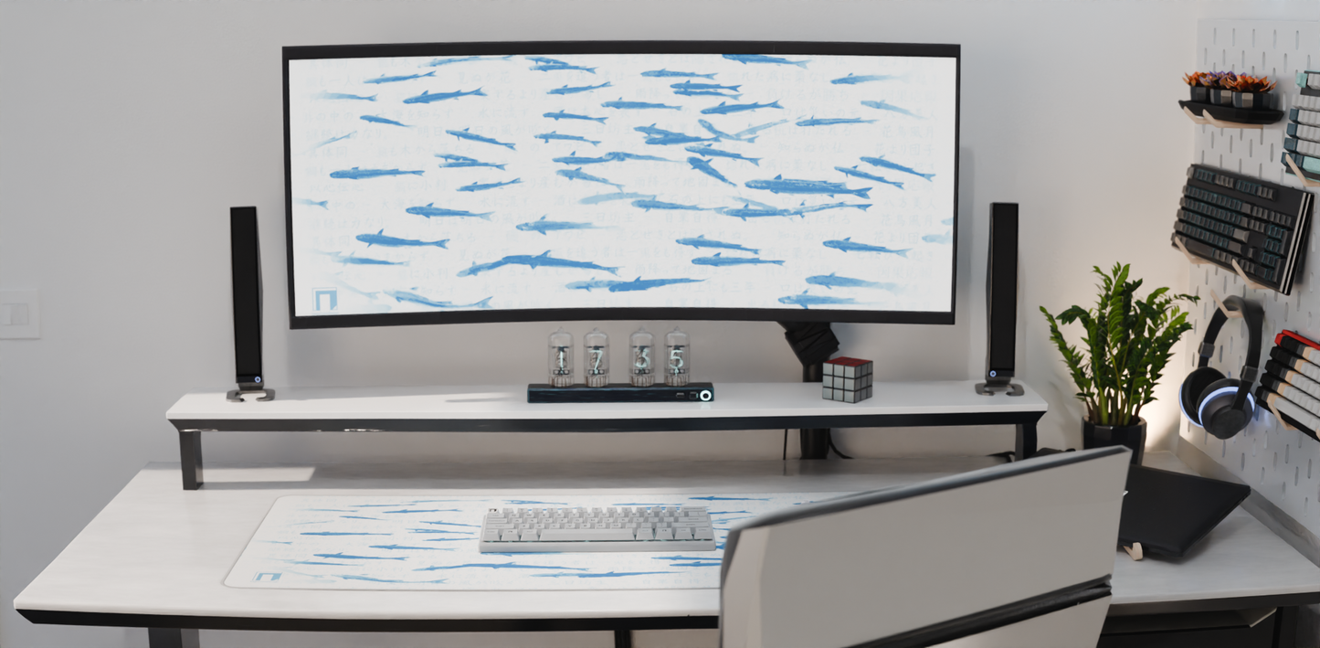 Ghost Fish Deskmat -- Light Theme