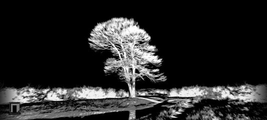 Lone Tree [ε] Deskmat -- Dark Theme