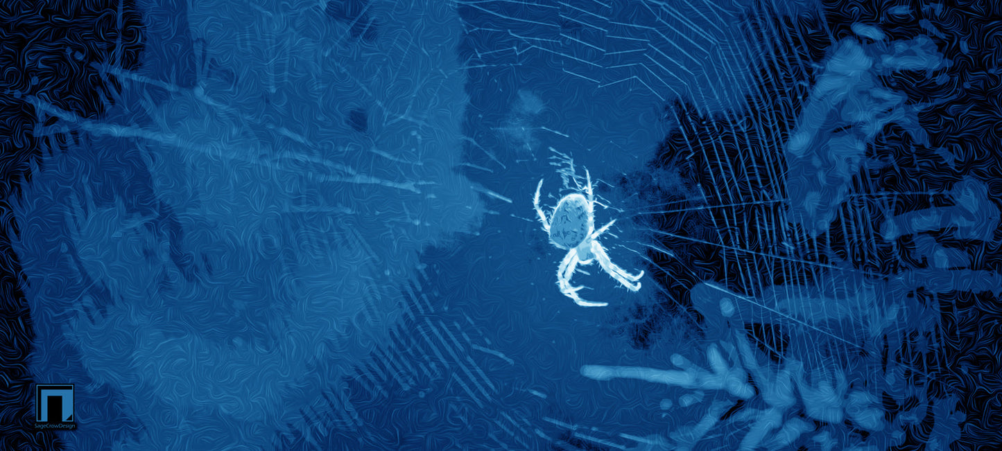 Spider's Web Deskmat -- Dark Theme