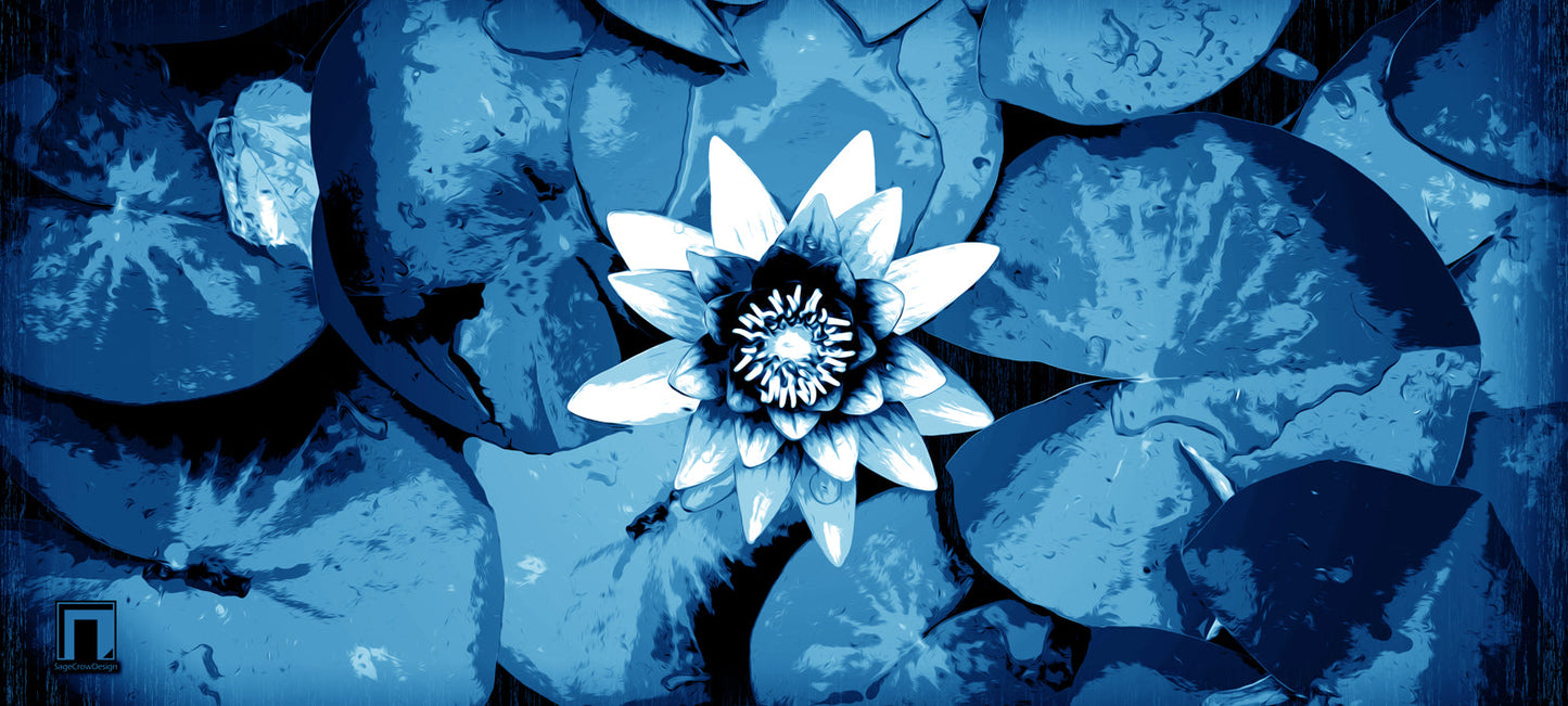 Water Lily Deskmat -- Dark Theme