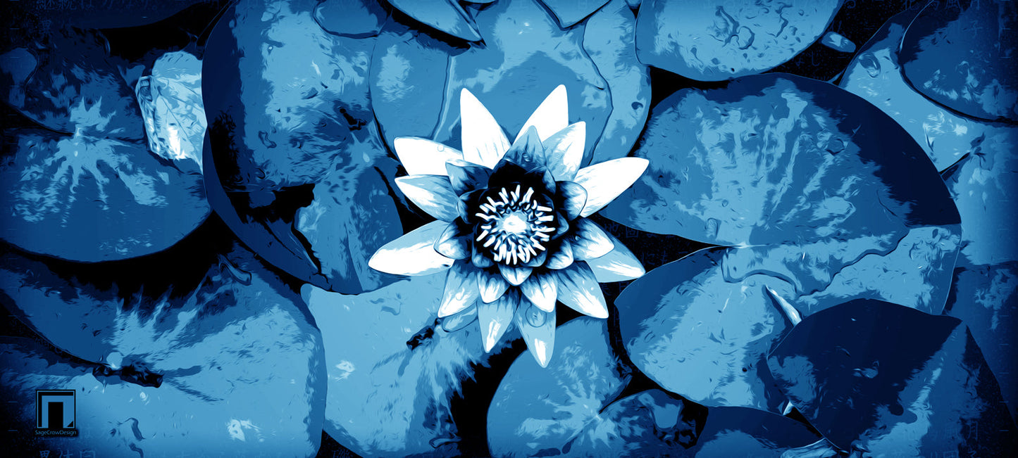 Water Lily Deskmat -- Dark Theme