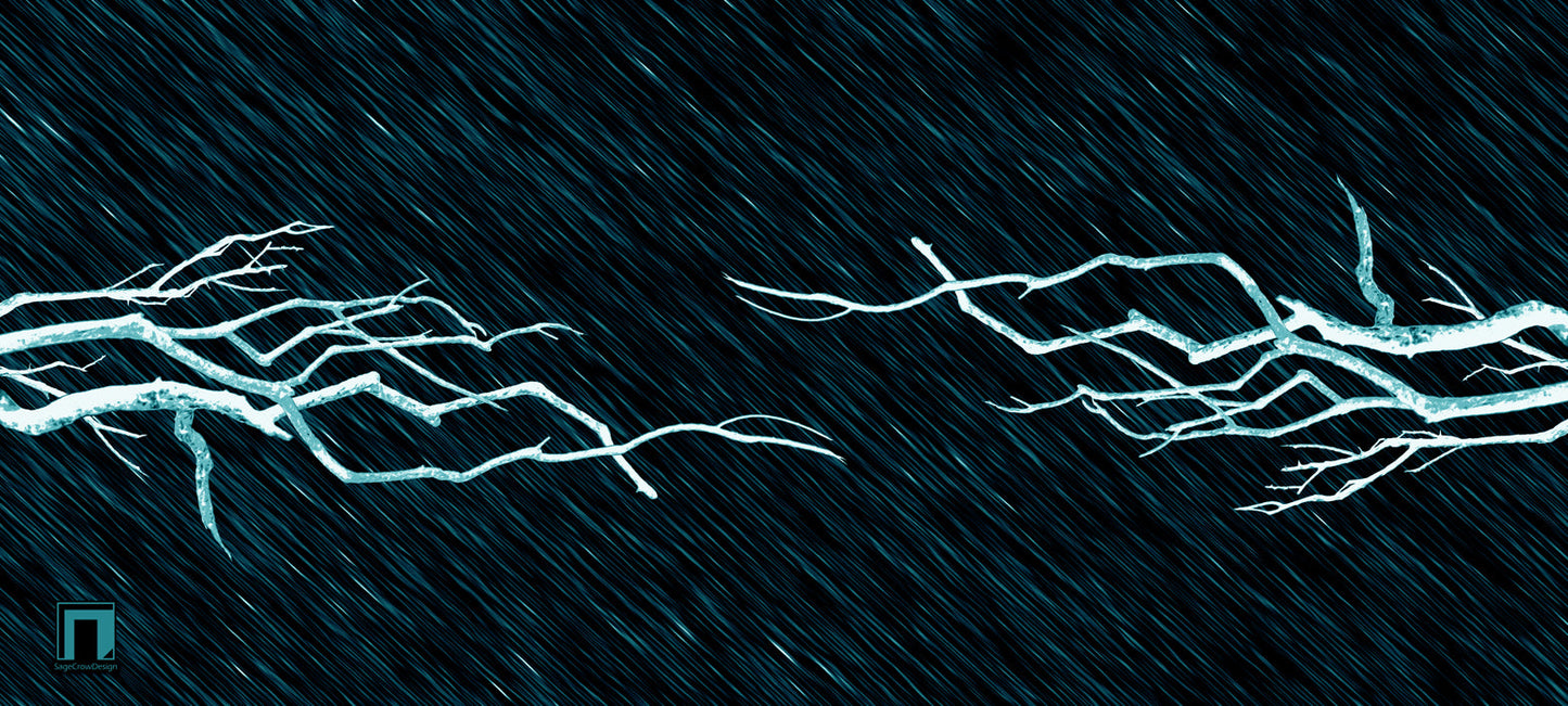 Charred Branches Deskmat -- Dark Theme