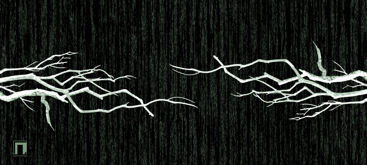 Charred Branches Deskmat -- Dark Theme