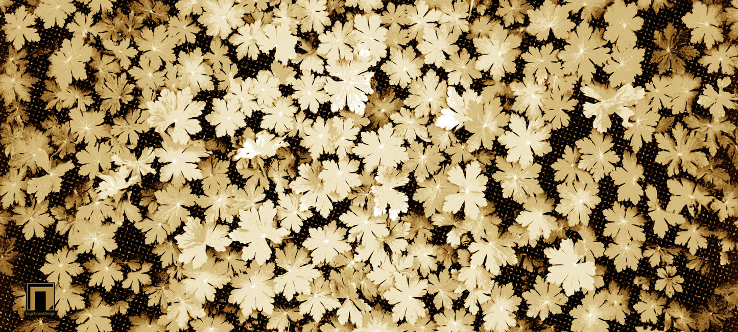 Snowflake Petals Deskmat -- Dark Theme