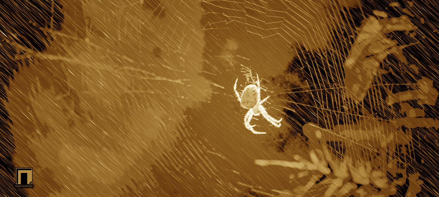 Spider's Web Deskmat -- Dark Theme