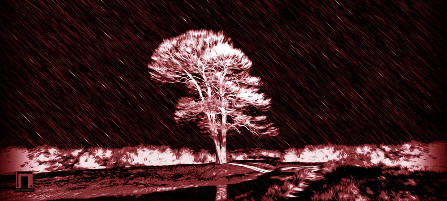 Lone Tree [ε] Deskmat -- Dark Theme