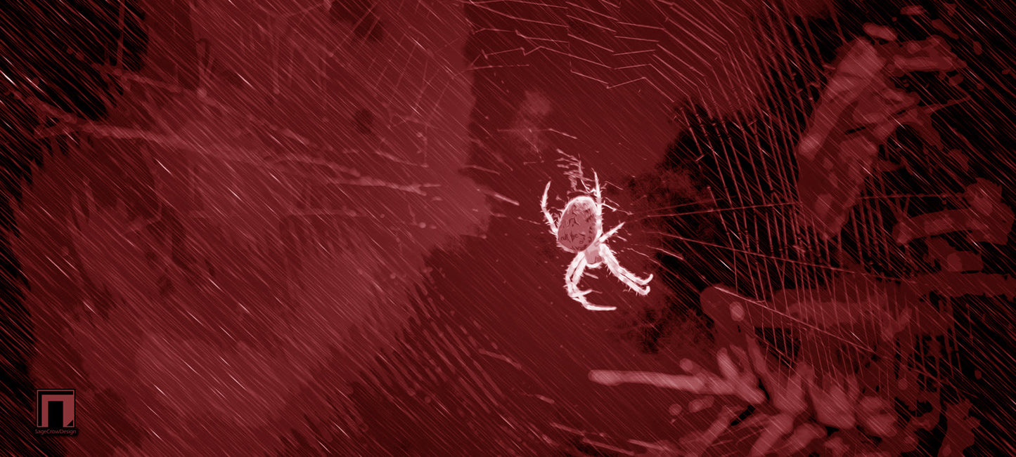 Spider's Web Deskmat -- Dark Theme