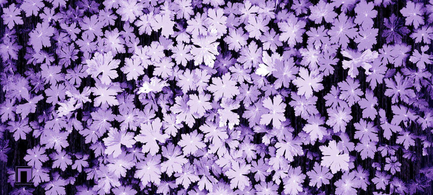 Snowflake Petals Deskmat -- Dark Theme