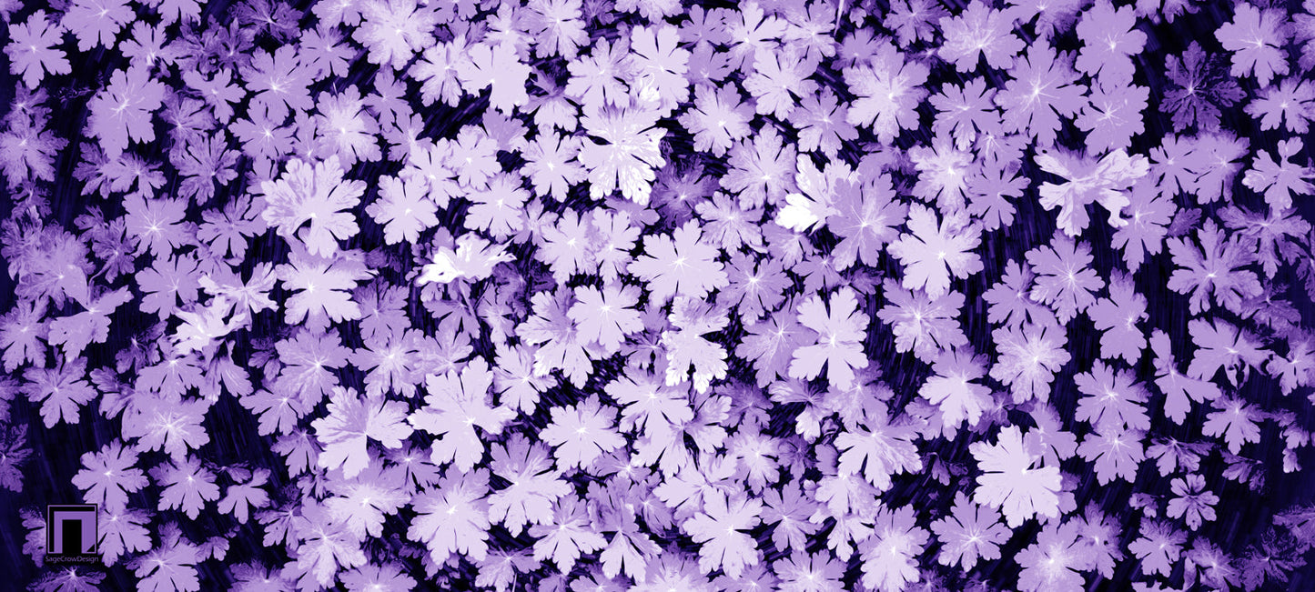 Snowflake Petals Deskmat -- Dark Theme