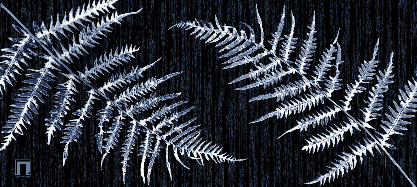 Fern Taijitu Deskmat -- Dark Theme