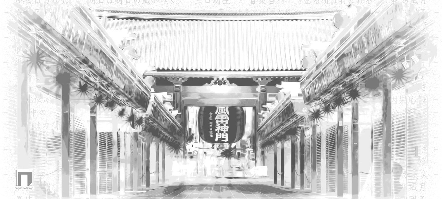 Kaminarimon Gate Deskmat -- Light Theme