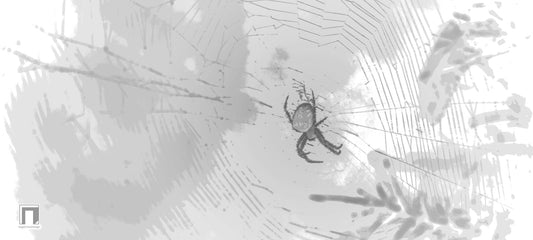 Spider's Web Deskmat -- Light Theme