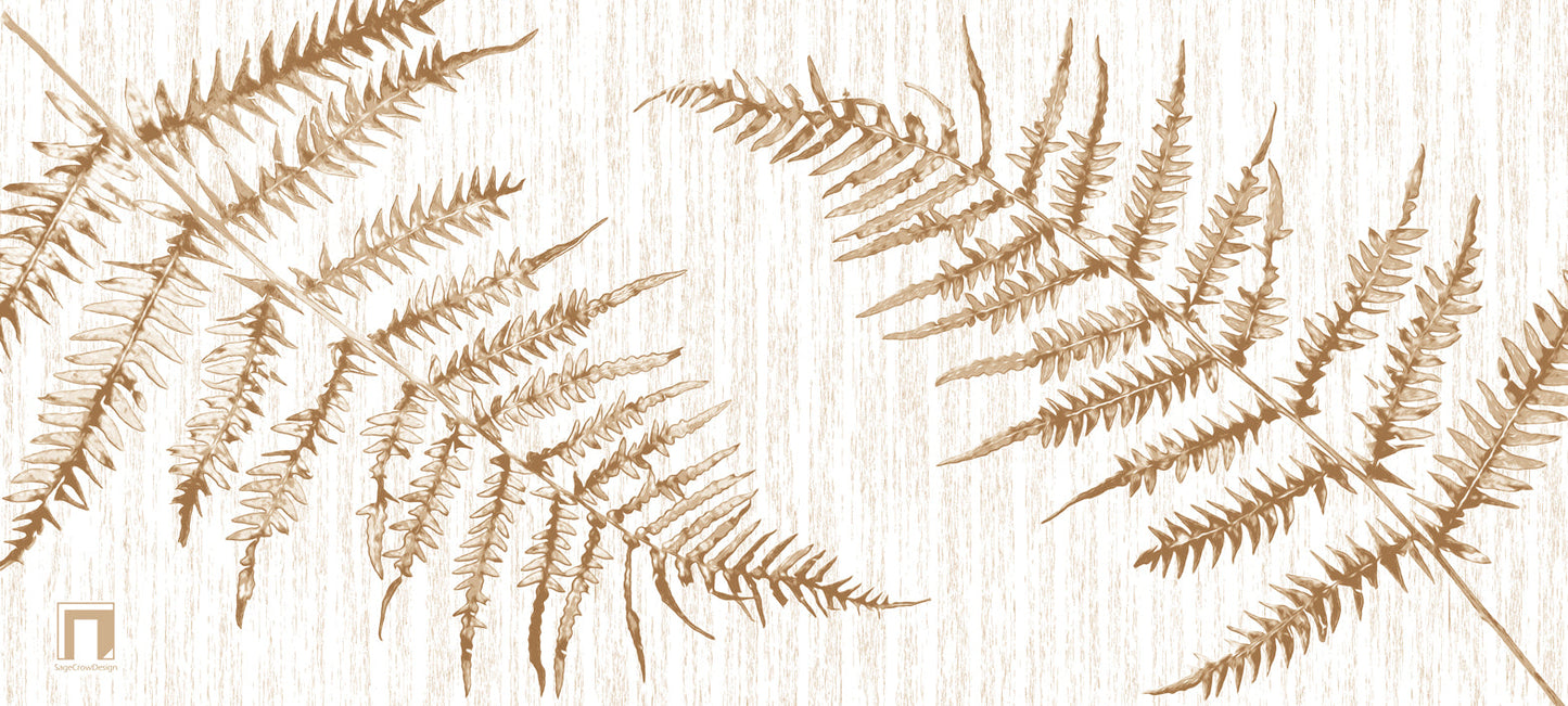 Fern Taijitu Deskmat -- Light Theme