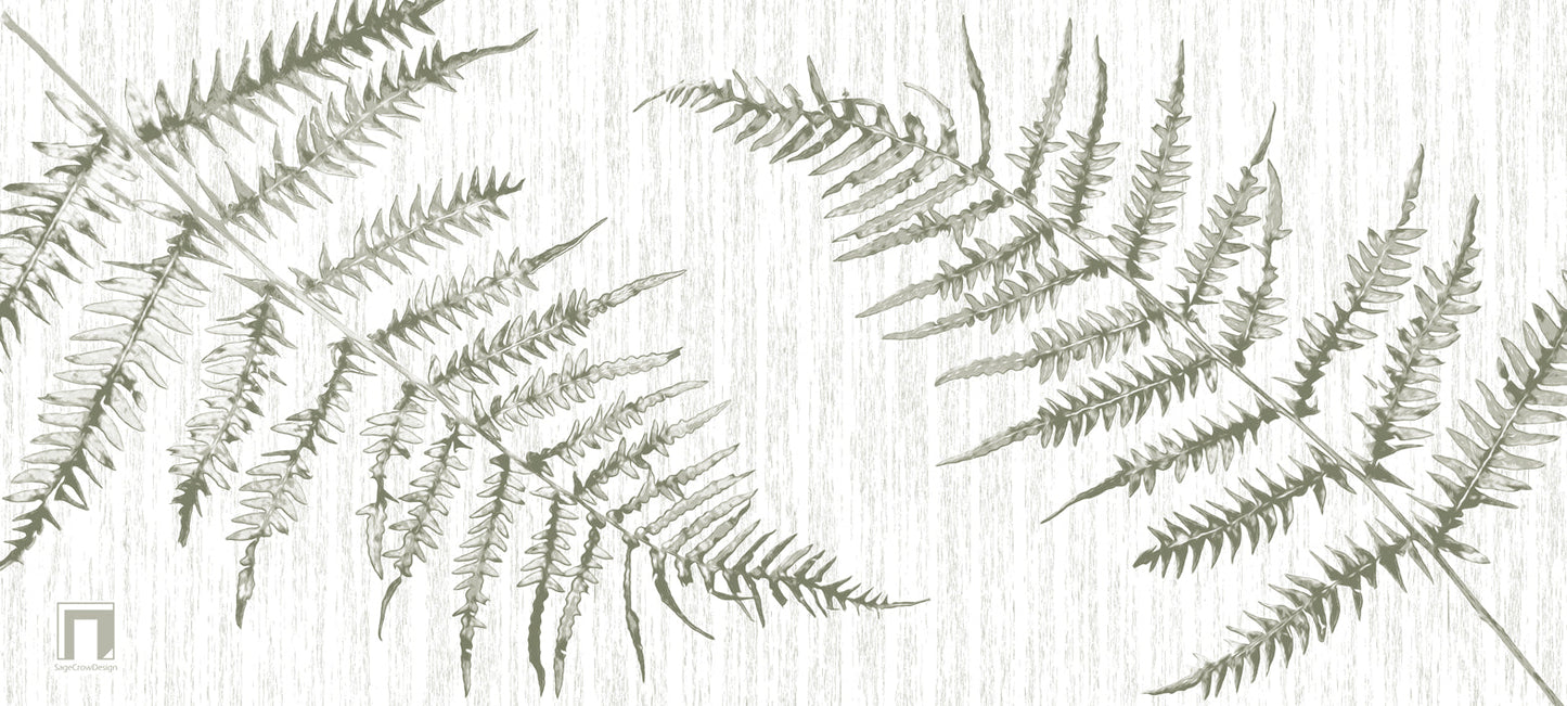 Fern Taijitu Deskmat -- Light Theme